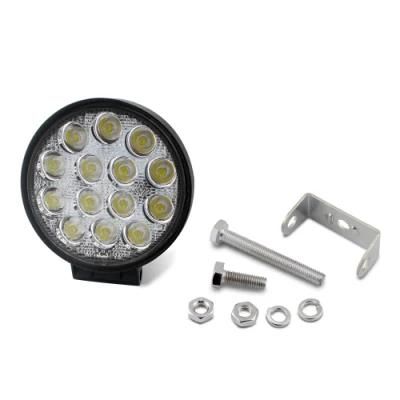 42W 3500lm 12V Round LED Work Lights for Offraod Truck SUV 4X4 Driving Fog Light