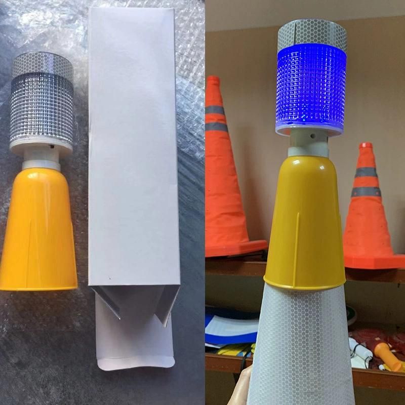 Solar Traffic Warning Blinker Cone Light