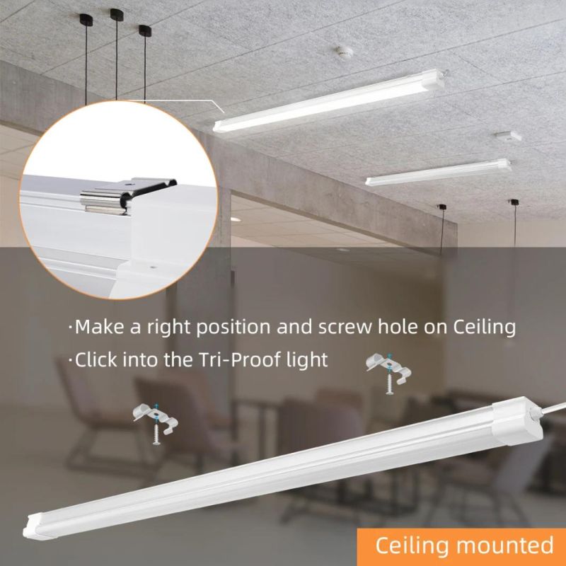 China High Quality and High Efficiency 6000K Aluminum Pendant Light LED Linear Ceiling Shop Light