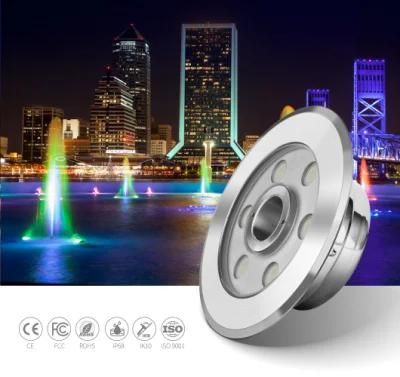 Waterproof IP68 Stainless Steel 316 Housing for Music Dance RGB LED Fountain Ring Light