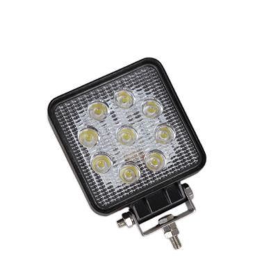 Automobile Spot Flood LED Work Lamp Offroad 27W Square LED Working Light