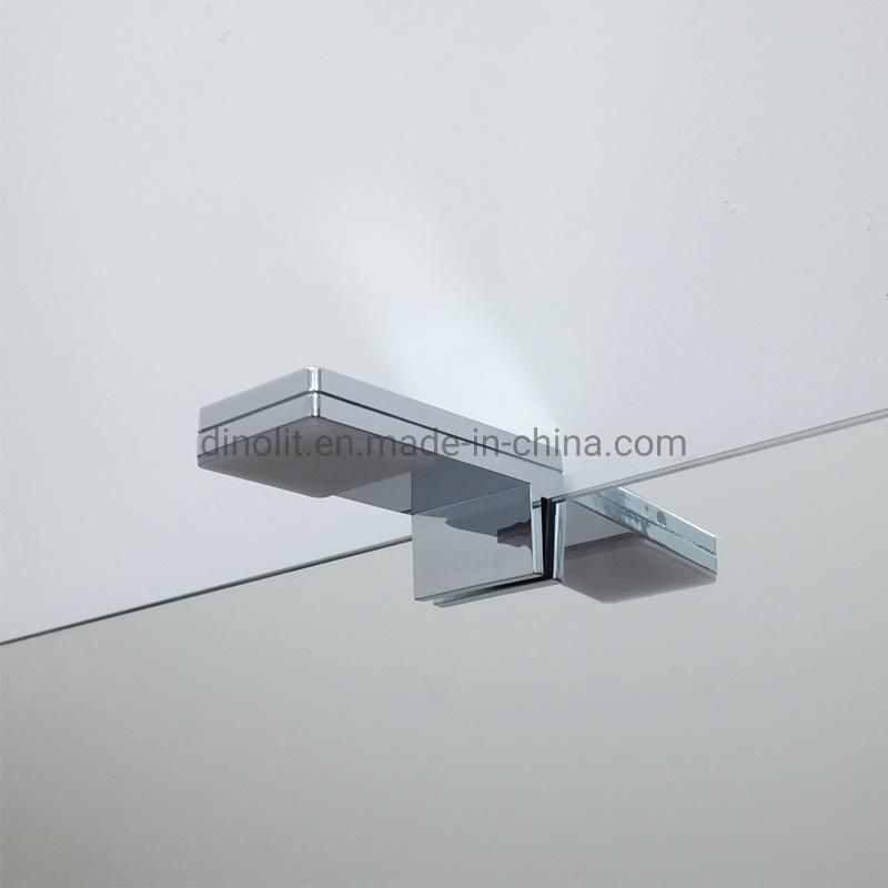 Small LED Front Mirror Light Chrome Plated Silver Color for Bathroom Furniture 4W 220V IP44