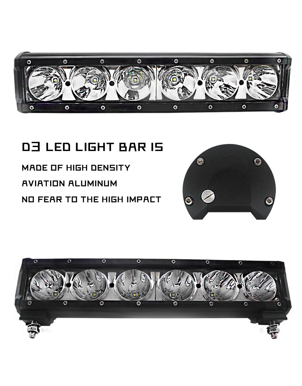 High Quality LED Light Bar for Car Lyd-D3-30W 60W 90W 120W 150W 180W 210W 240W Light for Car