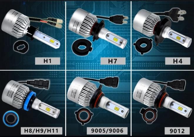 S2 Super Bright Focos LED Premium H1 H3 H4 H7 9005 9006 H11 LED Auto Light