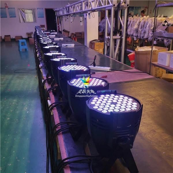 DMX RGB 3in1 54X3w PAR 64 Stage LED Lighting