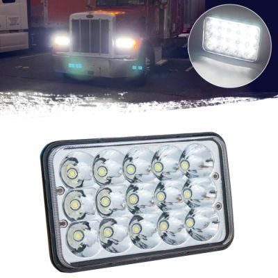 4X6 6X4 Inch LED Headlights Rectangular Sealed Beam Headlamp