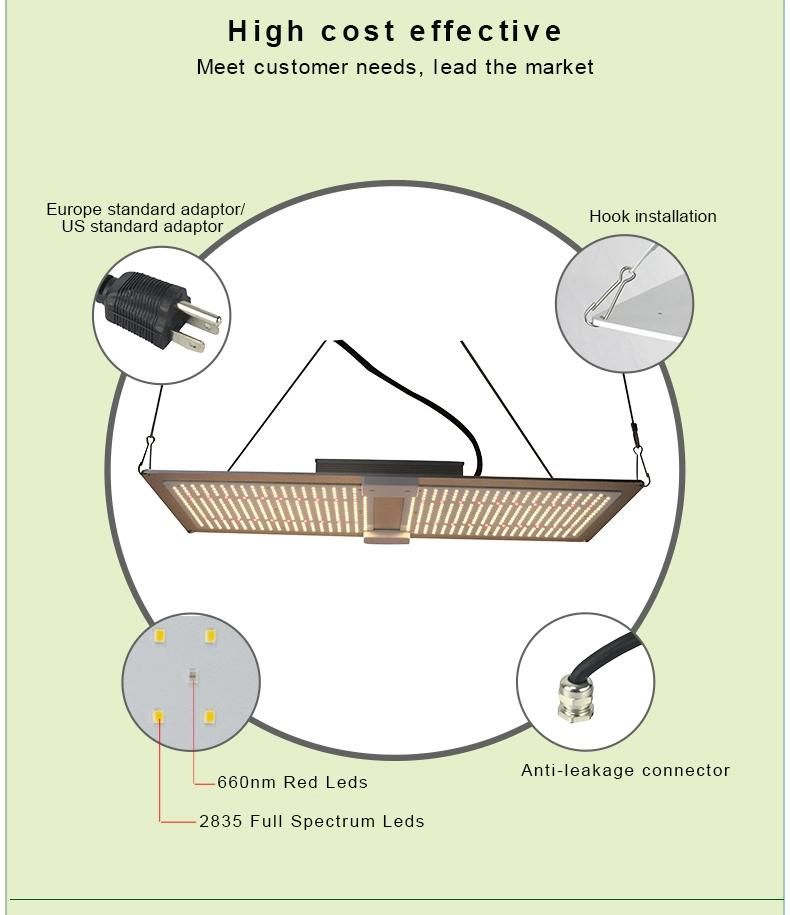 100W 200W 300W 400W 600W Hydroponic Quantum Board Lights Sulight Full Spectrum LED Grow Light