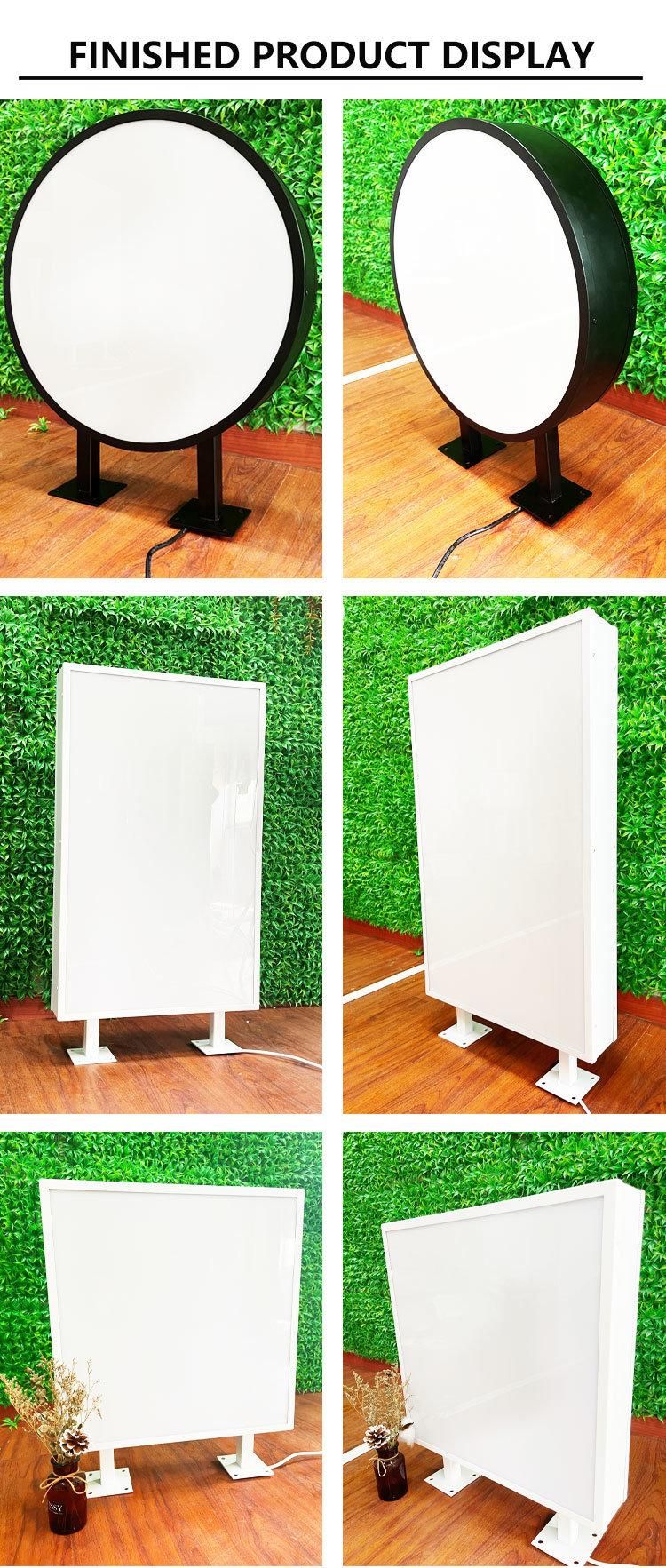 Square Opal Acrylic Light Box Outdoor Lightbox by Exhibition Plinths