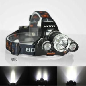 Boruit 5000lm Camping Hunting 18650 Rechargeable 3 T6 LED Headlamp