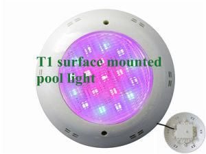 18W Wall Hanging Pool Light with RGB Remote Control, 2 Wire Control