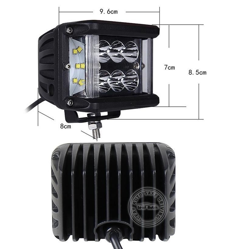 4 Inch 3 Sides Shooter LED Work Lights for Offroad 4X4 Auxiliares Auto Moto Alta Baja Faro LED