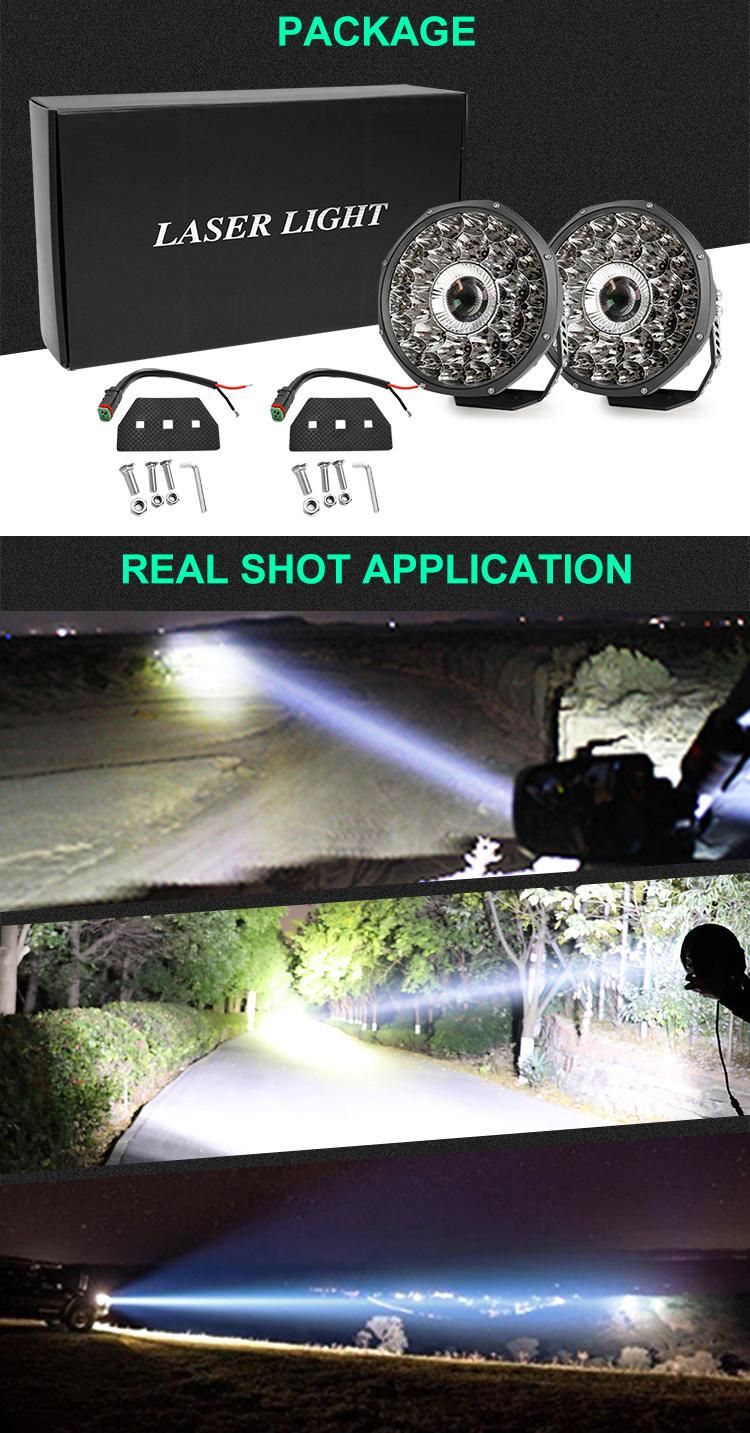 High Power Newest Spot Beam Lamp Auto Car Lights Marine Boat 152W Offroad 8.5 Inch Laser LED Driving Light Work Light