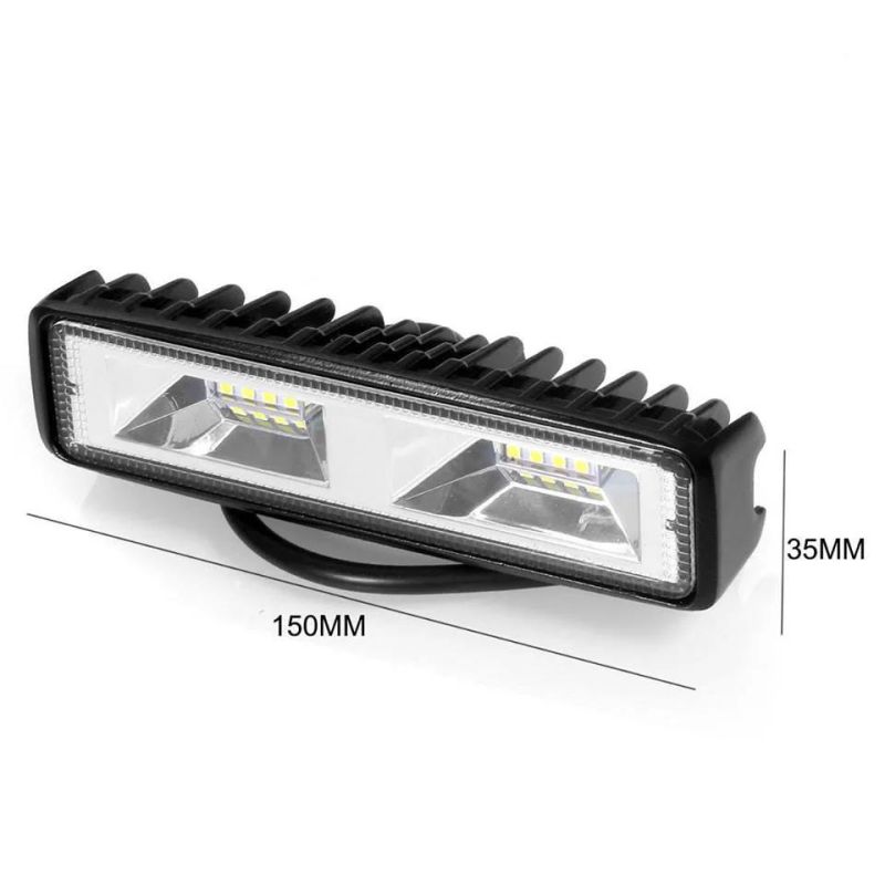 12V-24V 6.3 Inch LED Work Light Bar 48W Driving Light for Jeep off-Road SUV Boat 4X4 Jk 4WD Truck