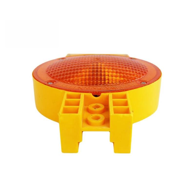 Solar Powered Barricade Flashing LED Traffic Warning Lamp Light