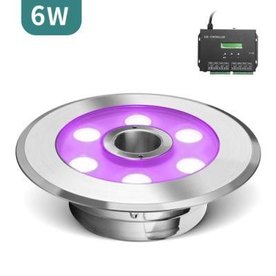 Superior Waterproof Performance Outdoor IP68 Stainless Steel Case RGBW LED Underwater Light