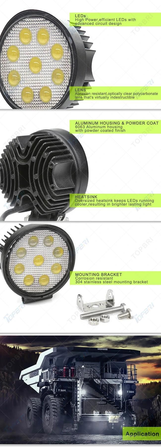 E-MARK 4X4 Tractor 27W LED Work Light for Farming Vehicles