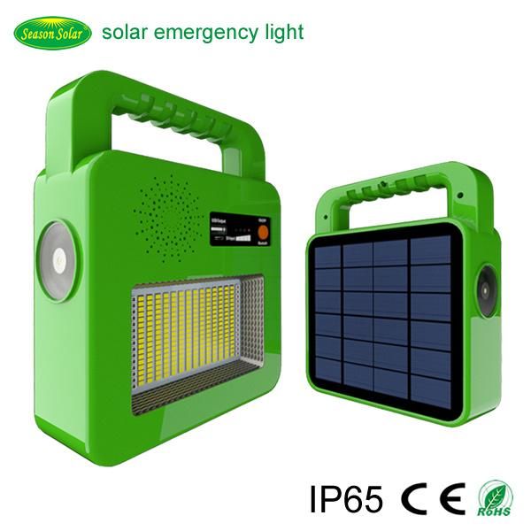 Rechargeable Flashlighting Lantern 5W Outdoor Solar LED Camping Light with USB Charging Lighting Lamp