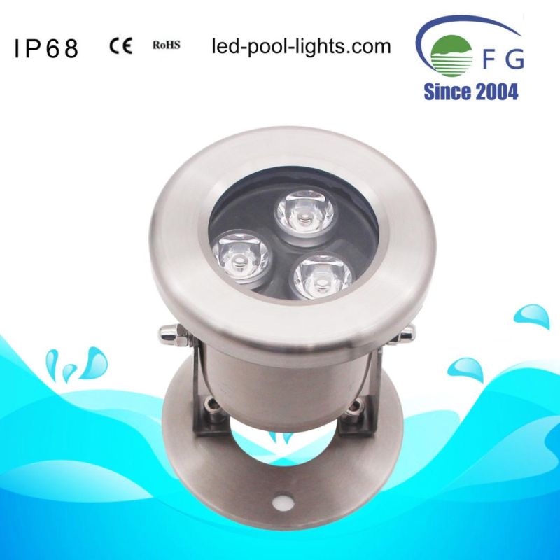 3W 9W 12V 24V IP68 Inground Underground Fountain Pond Underwater Light LED
