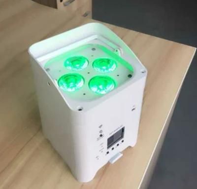 Portable Wireless WiFi Control 4*18W PAR Light RGBWA+UV 6in1 Lighting Equipment DMX512 Mini PAR Can