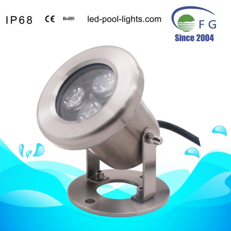 3W 9W 12V 24V IP68 Inground Underground Fountain Pond Underwater Light LED