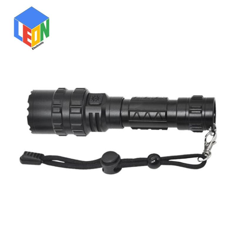 High Power Rechargeable Zoom in and Zoom out Outdoor Camping Searching Aluminum LED Flashlight