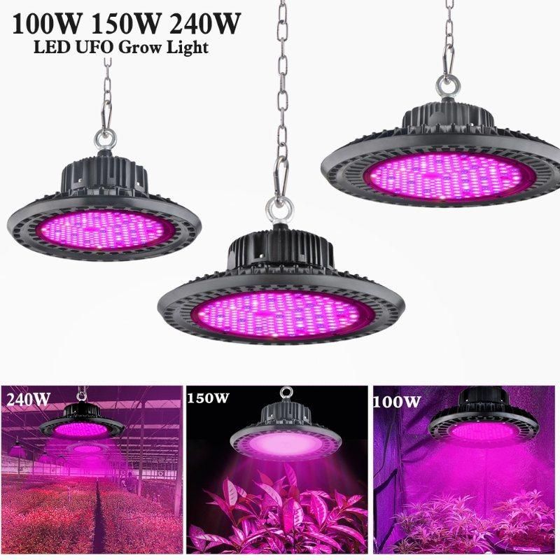 High Lumen Full Spctrum Low Decay 100W 150W 200W 300W LED UFO Plant Light