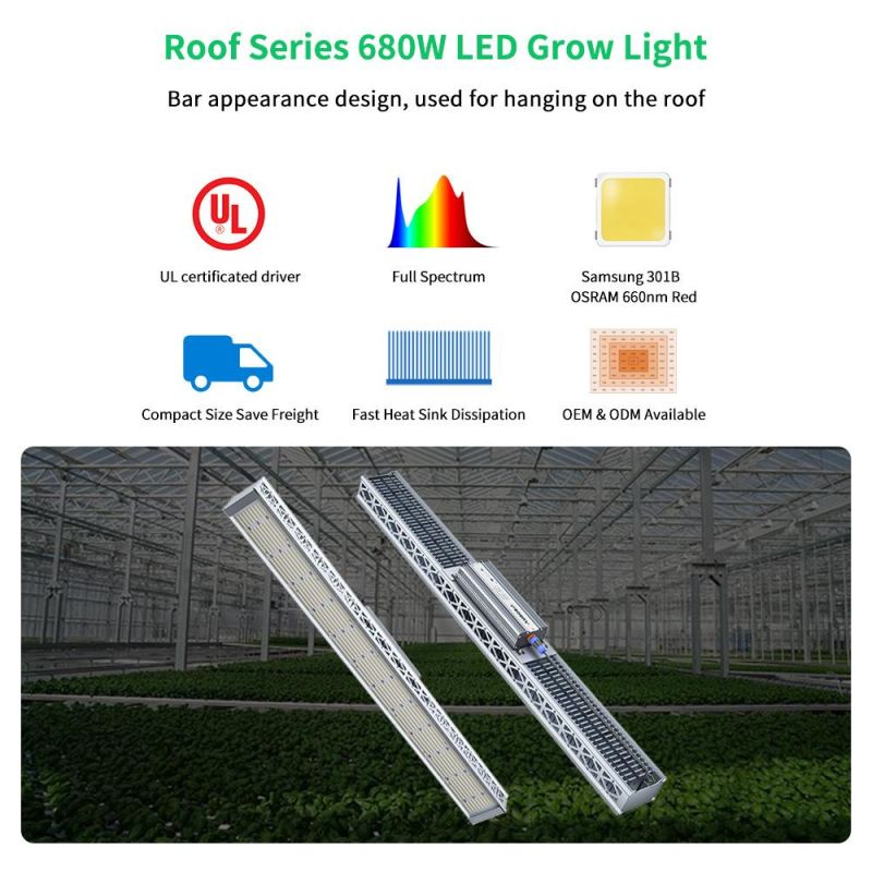 Full Spectrum Osram and Samsung LED Lamp 1000 Watts HPS Grow Light Replace for Hydroponic Plants Grow