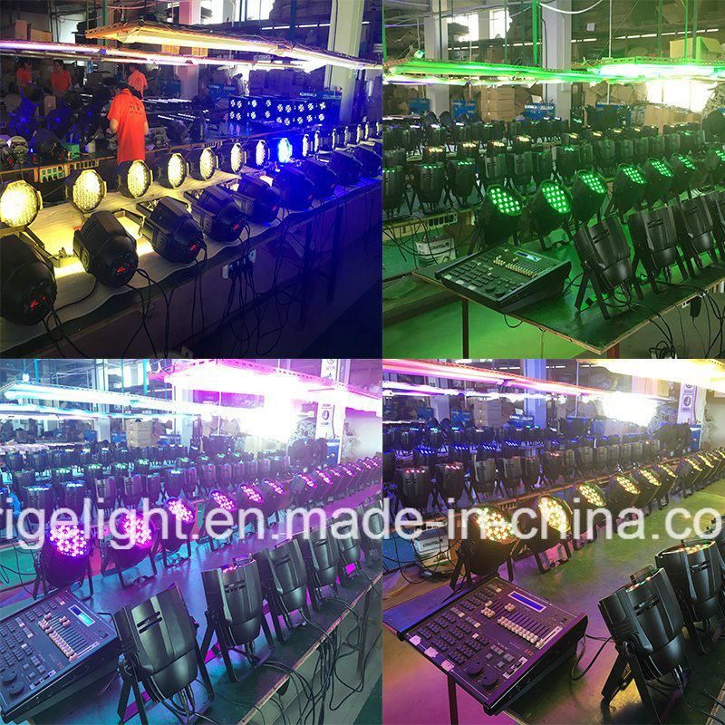 Rigeba Hot Sale High Quality Die Cast Aluminum Housing 54LEDs 3W 162W LED PAR Can for Events