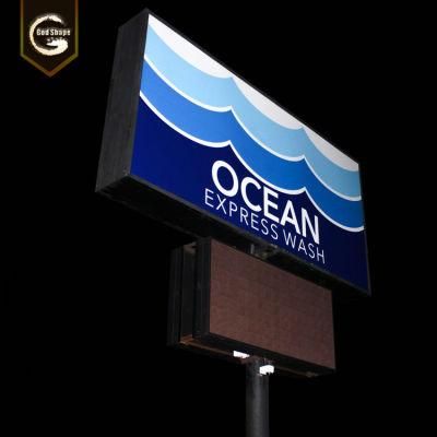 Outdoor Illuminated LED Light Box Business Sign