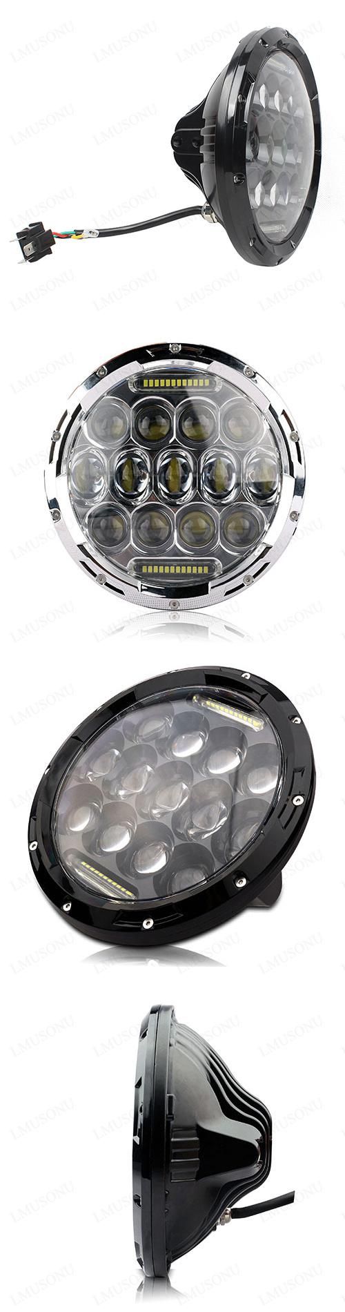 10-30V 7 Inch 45W Round ETI H4 6000K Offroad LED Headlight with DRL for off-Road Vehicles