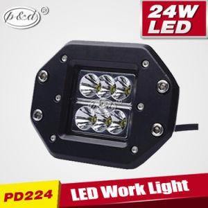4inch 24W Flush Mount LEDs Offroad Driving Light LED Headlight (PD224)