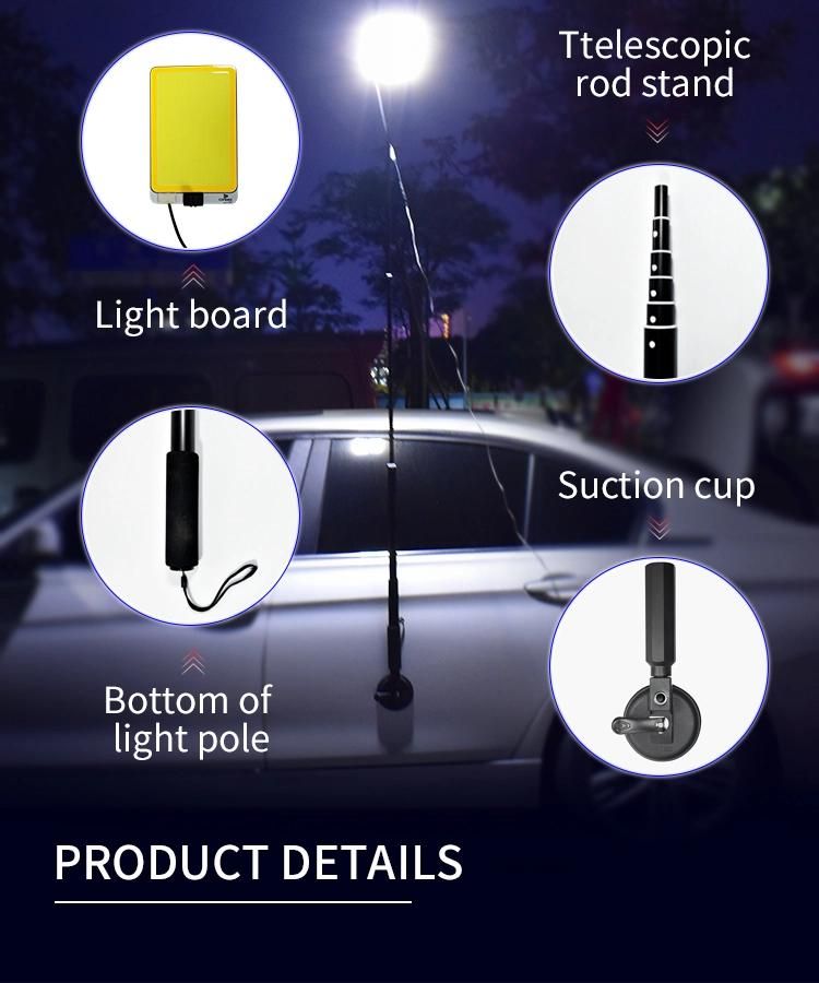 Guangzhou Conpex Double Color Adjustable with Remote Control Road Trip Night Lighting LED Camping Light