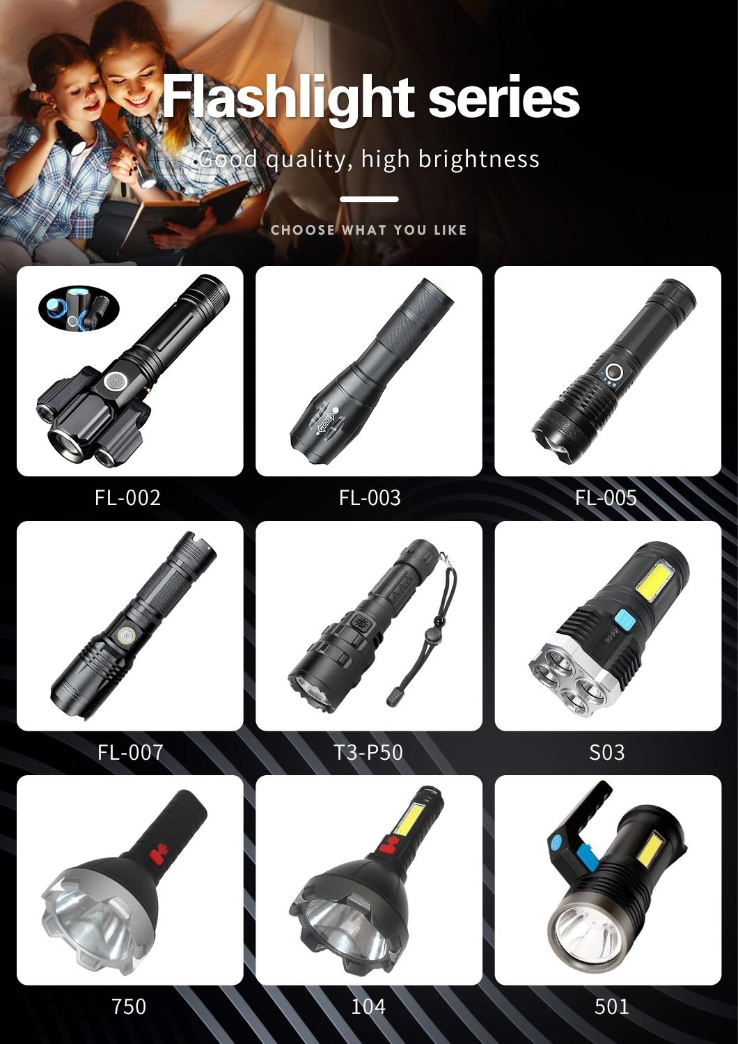 Rechargeable Zoom in and Zoom out Function Outdoor Work Searching LED Flashlight Suitable for Give Away Gifts