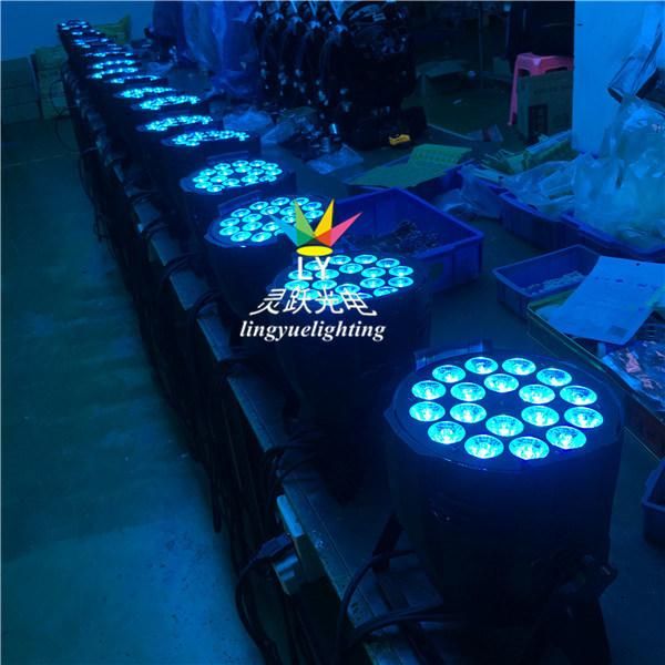 18X18W DJ Professional Stage Light RGBWA UV LED PAR