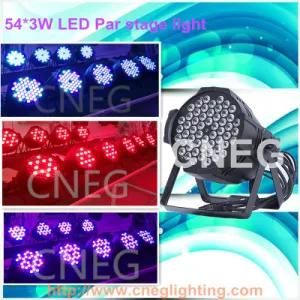 Non-Waterproof 54*3W RGBW LED PAR Club Light