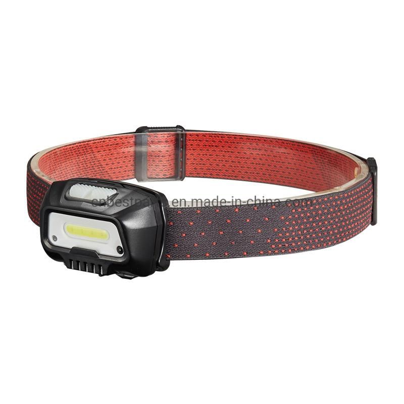 5 Modes COB Rechargeable 18650 Mini Headlamp with Sensor Switch