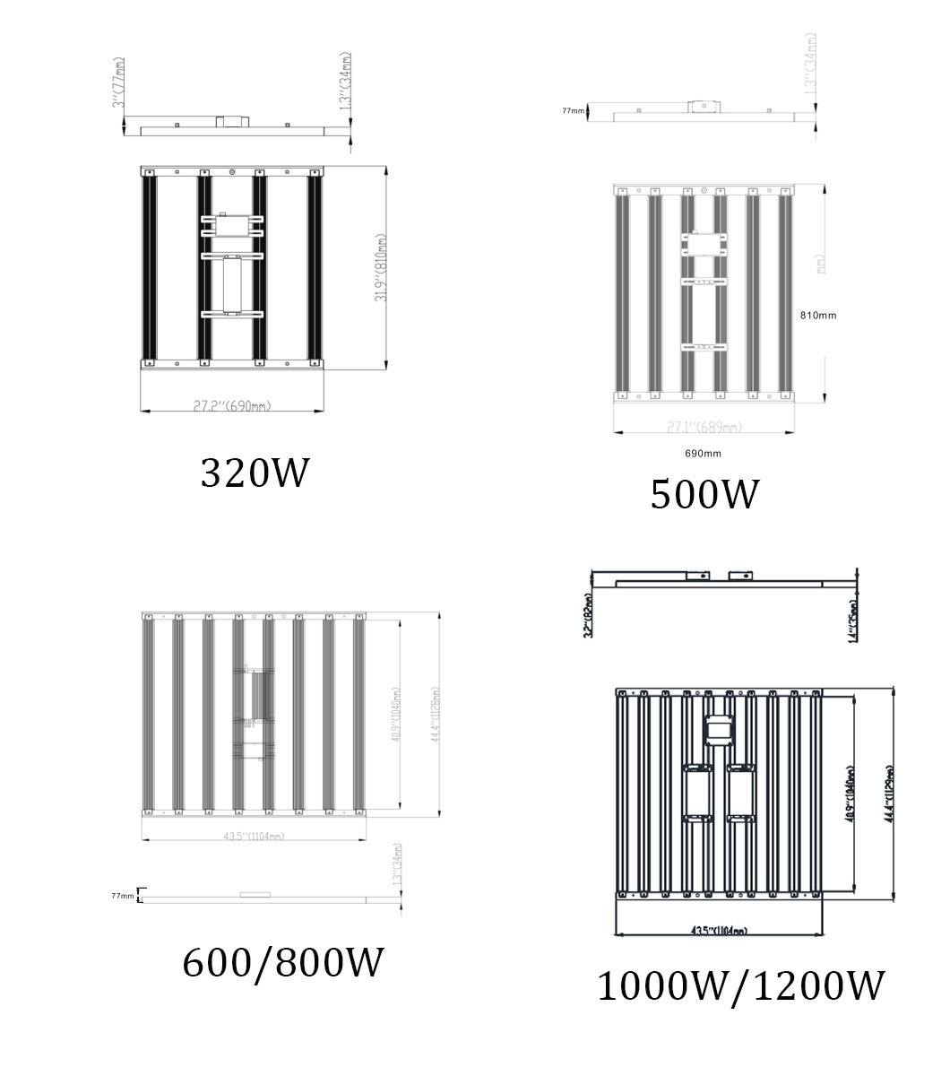 Samsung Official Partner LED Full Spectrum Grow Light for Greenhouse