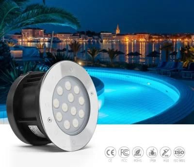 12W DC24V IP68 Structure Waterproof LED Underwater Lights LED Swimming Pool Lights