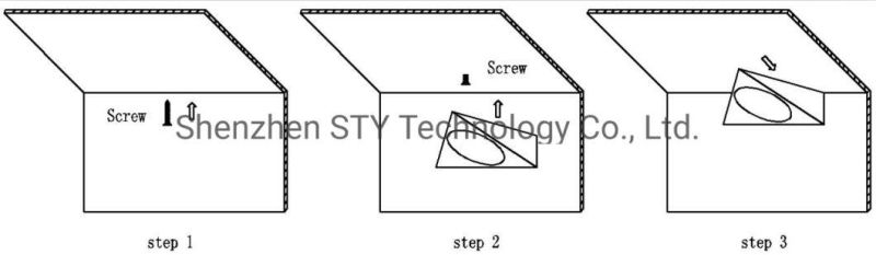 Hot Selling Triangle Surface Mounted LED Cabinet Spot Light for Counter/Wardrobe