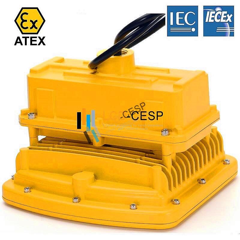 Atex Iecex UL844 Outdoor Indoor High Performance Products for Installation Within Safety Critical Areas Lighting Petro Chemistry 60W 80W 100W LED Flood Light