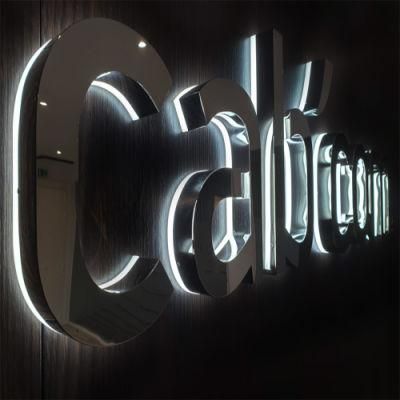 LED Custom Logo Channel Sign Stainless Steel Letters LED Sign