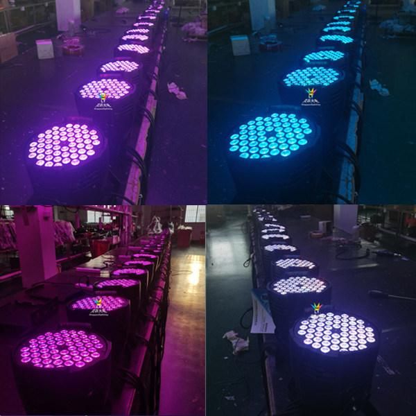 Indoor DMX 54X3w RGB 3in1 PAR Can LED Stage Lighting