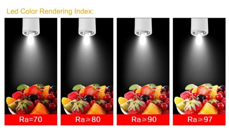 30W Green Blue Red Orange Ceiling Mounted Fresh Food Light LED Pendant Light for for Vegetable Market Shopping Mall Fresh Area Supermarket