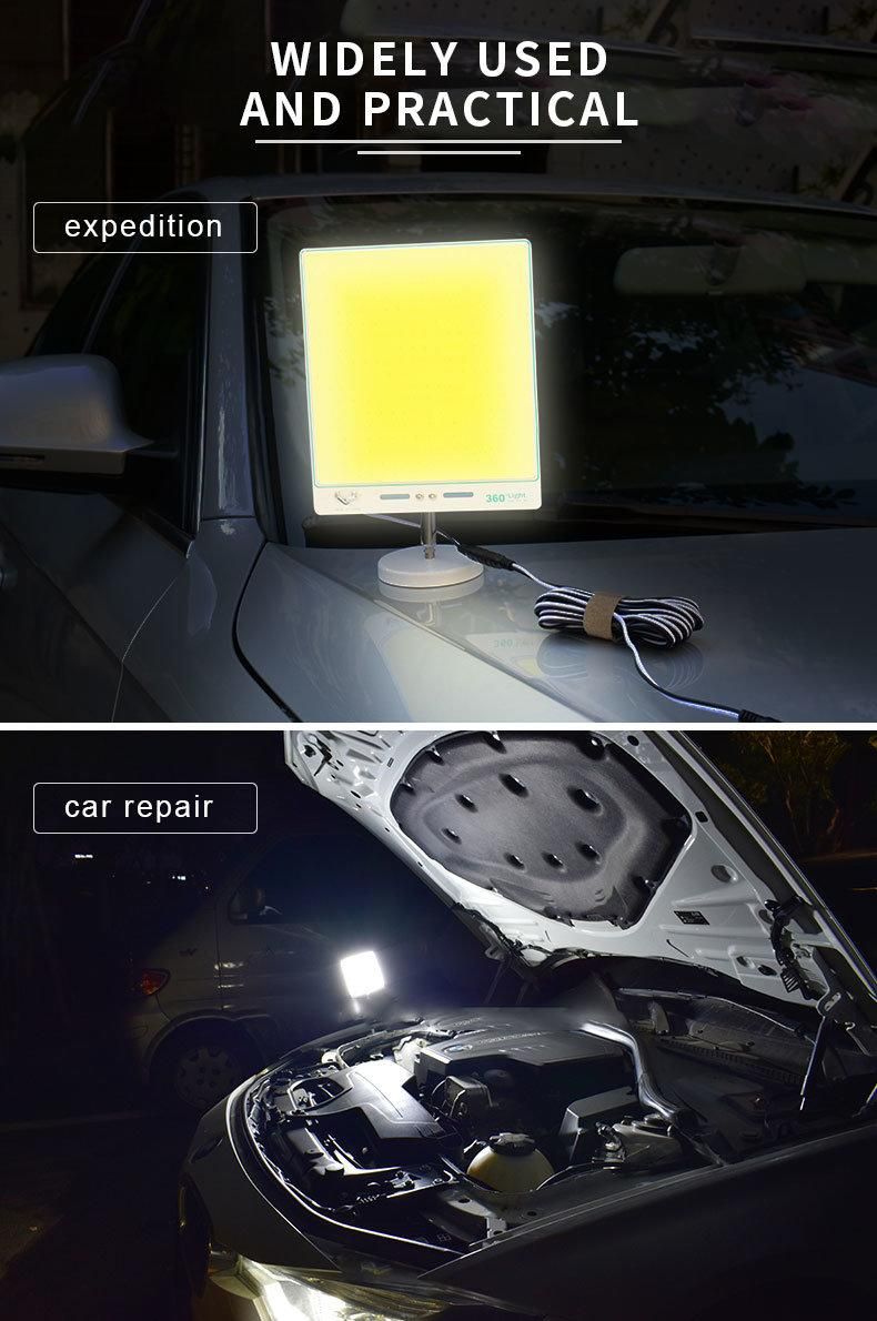 Portable COB Light Board with Remote Control Magnet Base for Picnic Camping