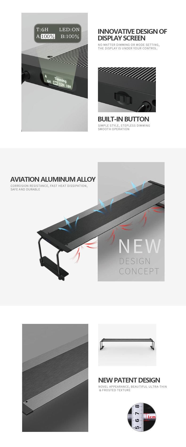 New 30W LED Aquarium Light Full Spectrum with Bracket (MA02-D30)