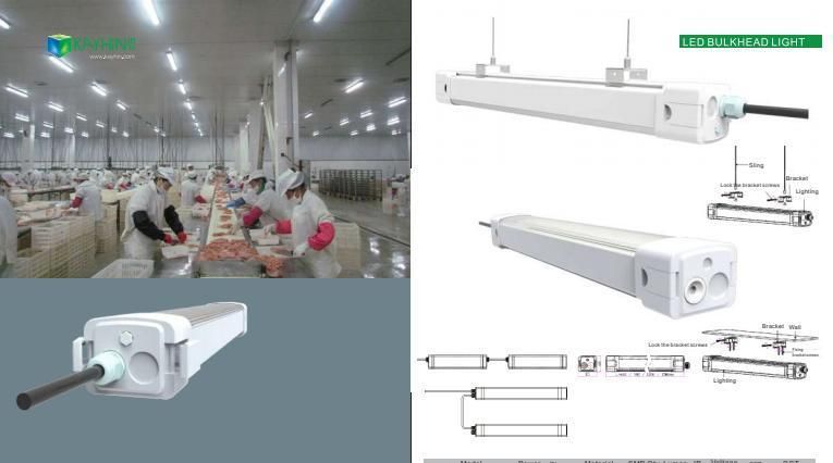 Factory Tri-Proof LED Light LED Bulb Tri-Proof Lighting IP66 Ik09 LED Tube Light Oudoor 140lm/W Waterproof Tube Linear LED Tri-Proof Light