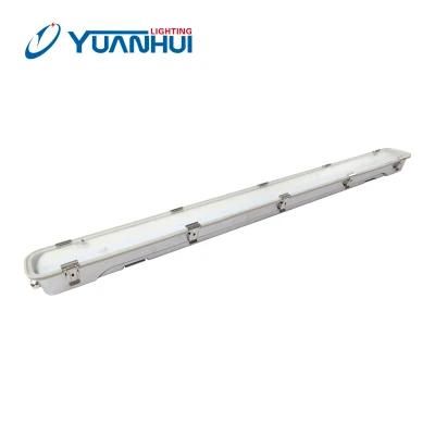 Tempered Glass Diffuser LED Tri-Proof Linear Lamp IP66 Waterproof Light for Warehouse, Residential