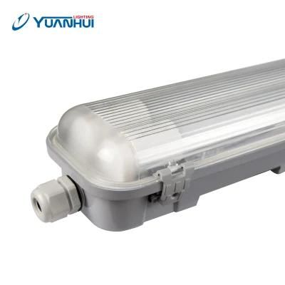 SAA CCC RoHS etc Waterproof Dust-Proof Lamp Fixture T5/T8 IP65 Tri-Proof Fluorescent Light (YH2)