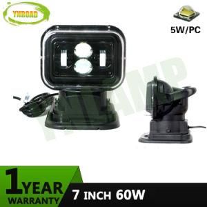 7inch 60W Wireless Romote Control Wrangler Hi-Low Beam LED Search Light