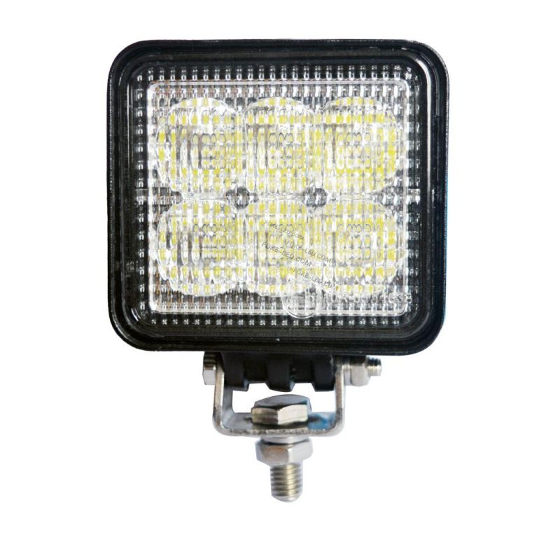 12V 24V 3 Inch Compact Square 18W LED Working Lamp for Tractors Trucks